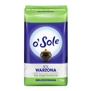 o'Sole Sól warzona do przetworów, niejodowana 1 kg X10